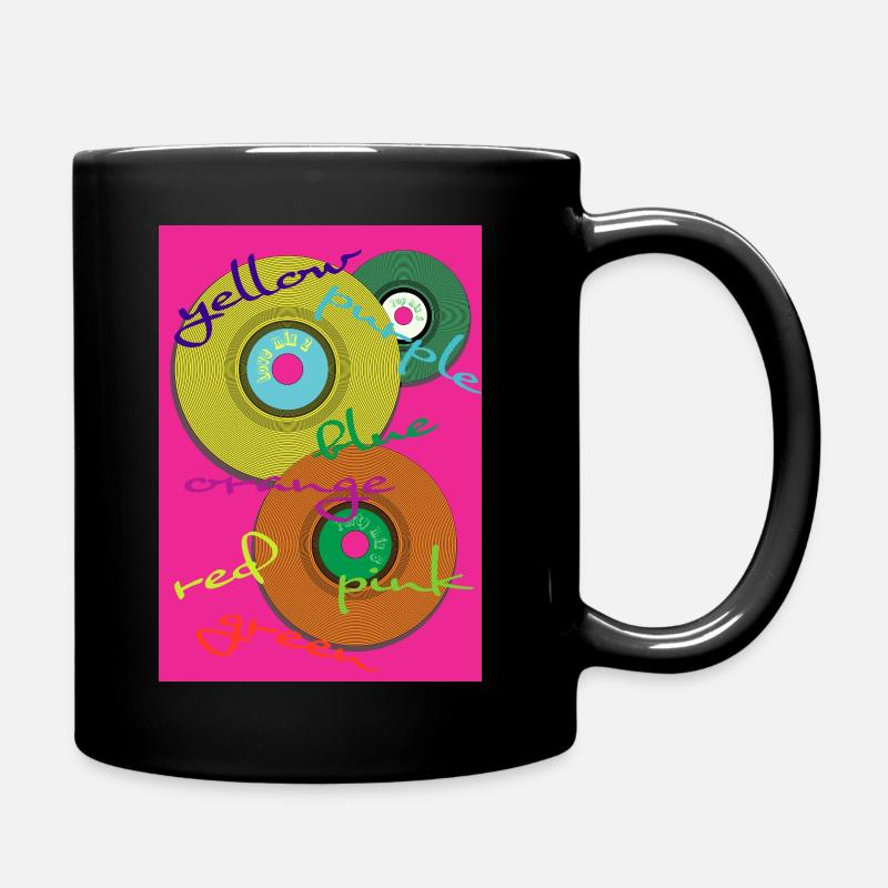 LP-Platten - Tasse einfarbig - Schwarz