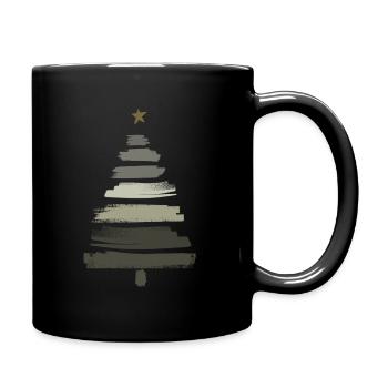 Arbre de Noël - Mug uni - noir - Droite