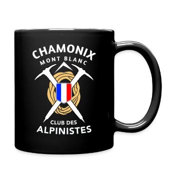 Chamonix | Mountaineering | Alps | Climbing - Full Colour Mug - black - Right