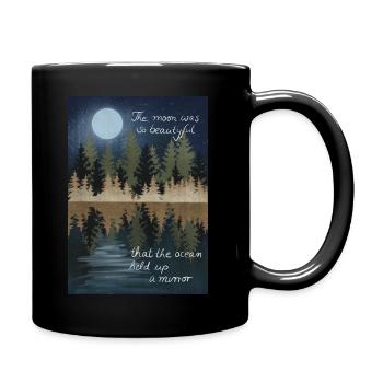 The ocean - Tasse einfarbig - Schwarz - Rechts