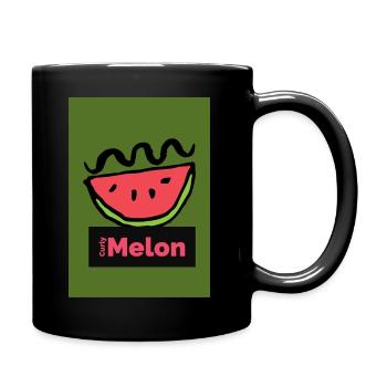 Curly Melon - Tasse einfarbig - Schwarz - Rechts