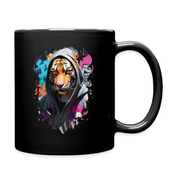 Tiger Street 2 - Full Colour Mug - black - Right