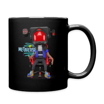 Metaverse - Tasse einfarbig - Schwarz - Rechts