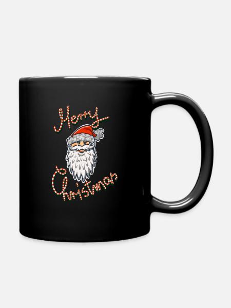 Merry Christmas Santa Clause - Tasse einfarbig - Schwarz