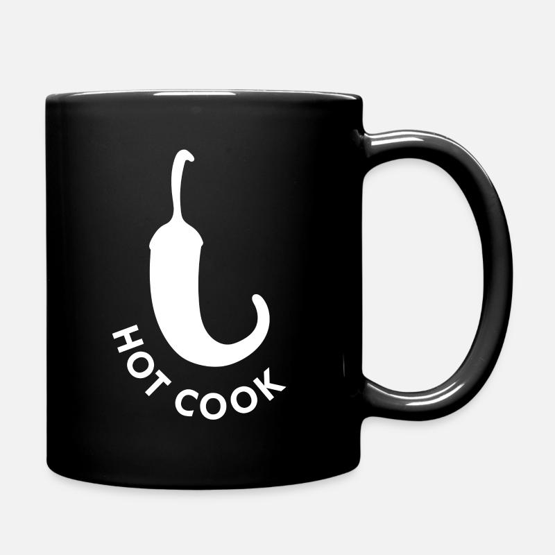 Chilischarfer Koch : Chilischarfe Köchin - Tasse einfarbig - Schwarz