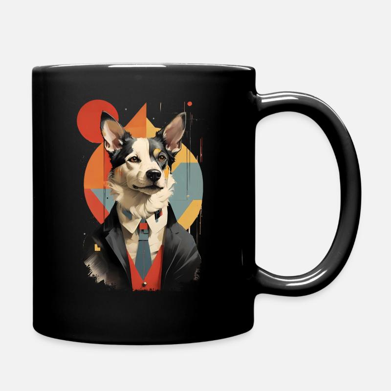 Chien moderne Bauhaus - Mug uni - noir