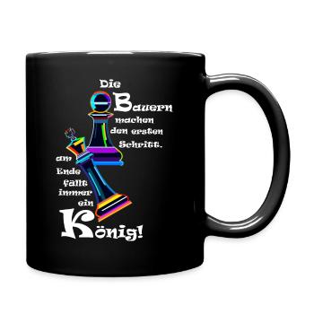 Roi pion d’échecs - Mug uni - noir - Droite