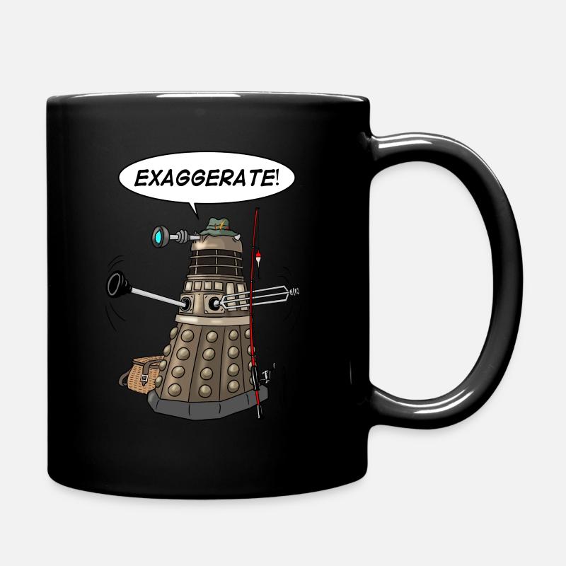 Exaggerate size of fish - Full Colour Mug - black