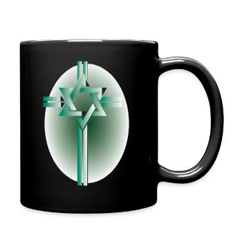 messianische Juden 2 - Tasse einfarbig - Schwarz - Rechts