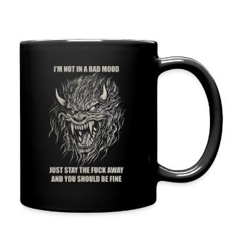 Unhinged - Full Colour Mug - black - Right