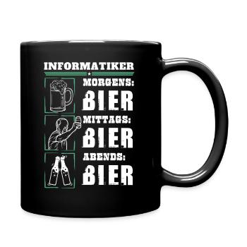 Mon quotidien d’informaticien - Mug uni - noir - Droite