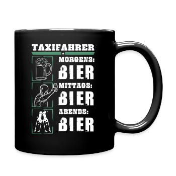 Mon quotidien en tant que chauffeur de taxi - Mug uni - noir - Droite