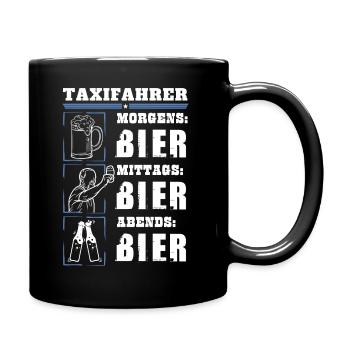 Mon quotidien de chauffeur de taxi - Mug uni - noir - Droite