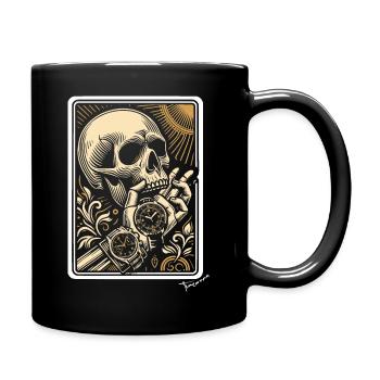 Tarot Watch Fool (Back Print Only) - Full Colour Mug - black - Right
