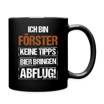 Je suis forestier - apportez de la bière et partez - Mug uni - noir - Droite