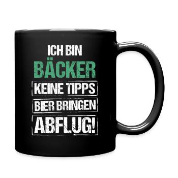 Je suis boulanger - apportez de la bière et partez - Mug uni - noir - Droite
