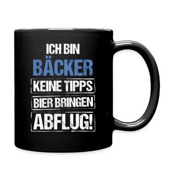 Je suis boulanger - apportez de la bière et partez - Mug uni - noir - Droite