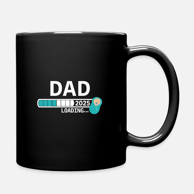 Dad 2025 loading... - Tasse einfarbig - Schwarz