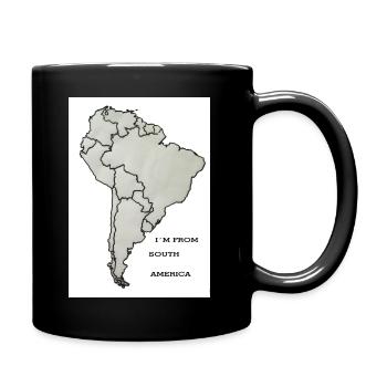 I'm from South America slogan - Full Colour Mug - black - Right