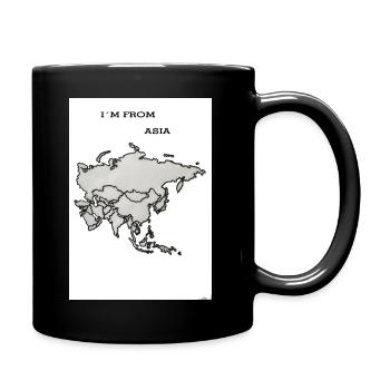I'm from Asia slogan - Full Colour Mug - black - Right