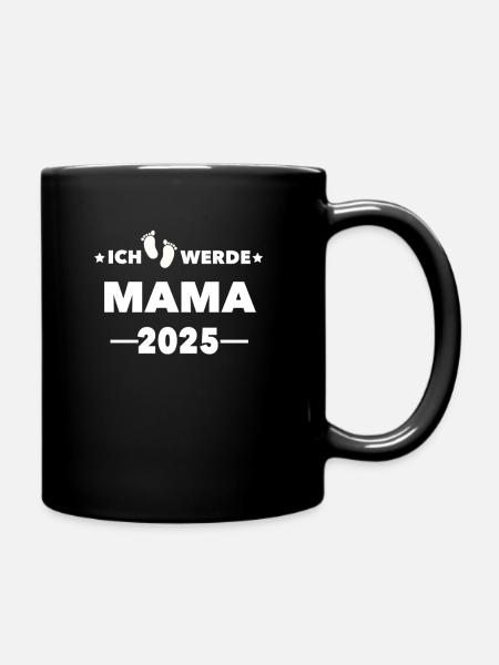 I'm going to be a mom in 2025 - Full Colour Mug - black