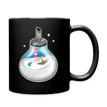 Salt shaker - Full Colour Mug - black - Right
