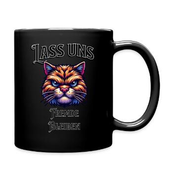 Let's remain strangers, don't be in the mood for people! - Full Colour Mug - black - Right