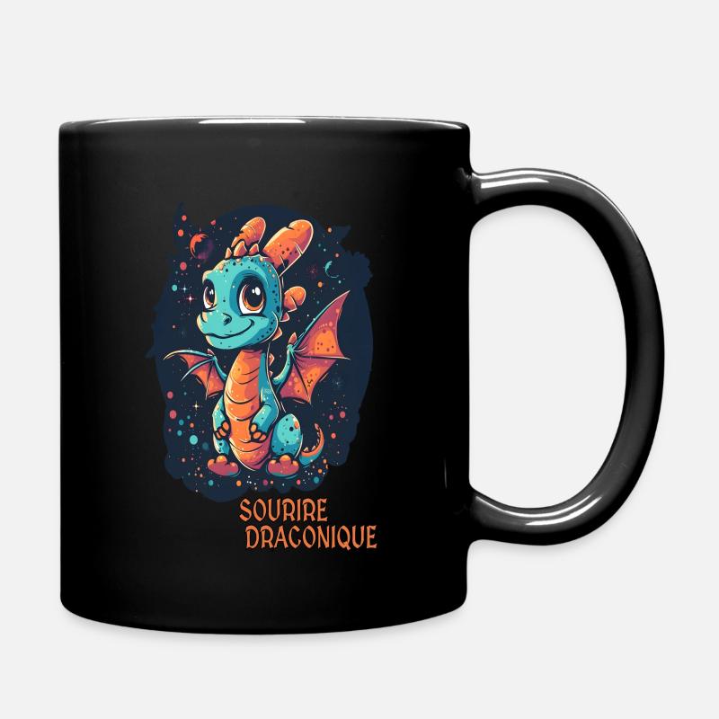 sourire draconique - Mug uni - noir
