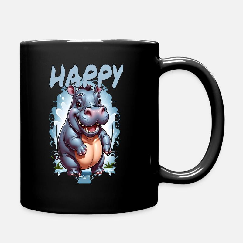 happy 2 - Mug uni - noir