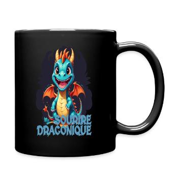 sourire draconique 4 - Mug uni - noir - Droite