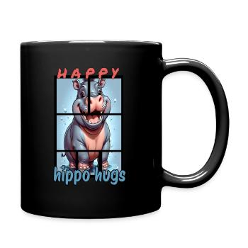 happy 5 - Mug uni - noir - Droite