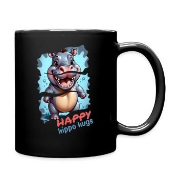 happy 4 - Mug uni - noir - Droite