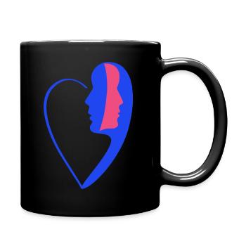 la vie en rose fond B 1 - Mug uni - noir - Droite