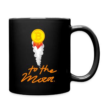 Crypto To The Moon 5 BTC Bitcoin - Mug uni - noir - Droite