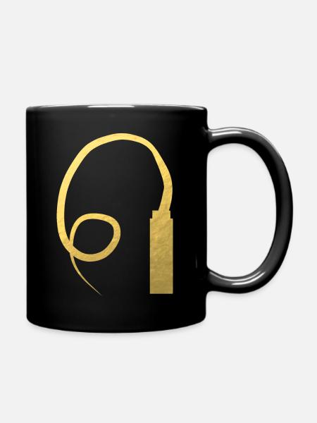 peitsche bdsm - Tasse einfarbig - Schwarz