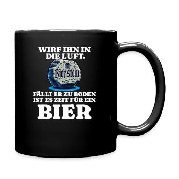 Buveur de bière Bierstein - Mug uni - noir - Droite