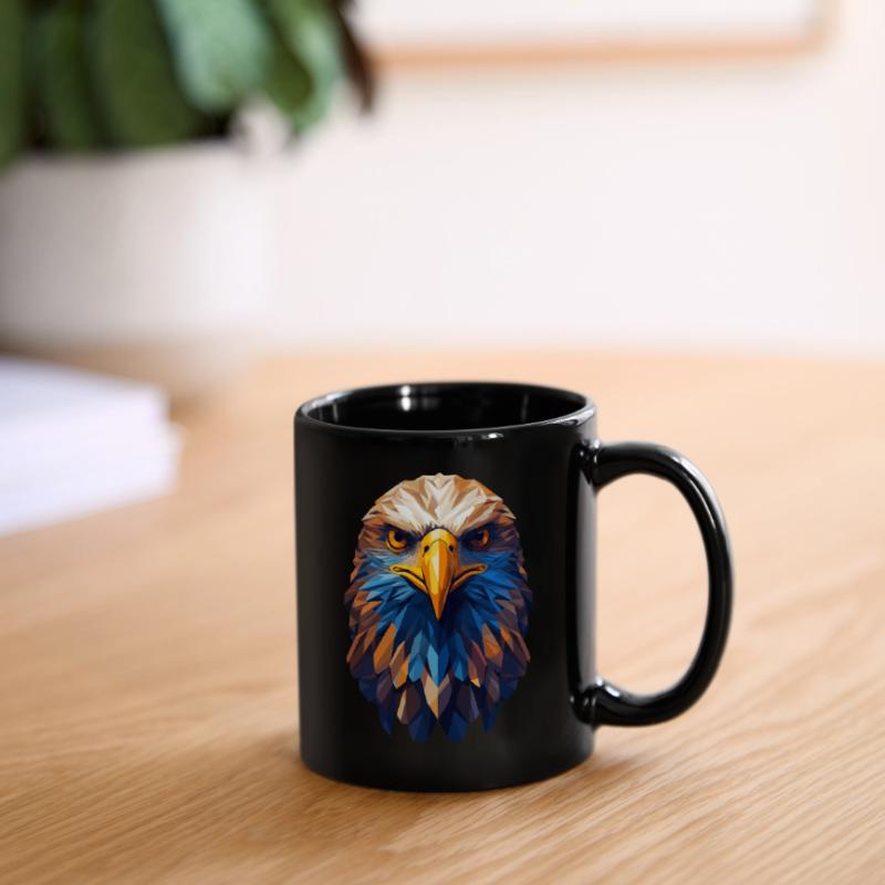 Eagle Head Eagle Bald Eagle Polygon Full Colour Mug