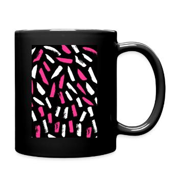 motif wax - Mug uni - noir - Droite
