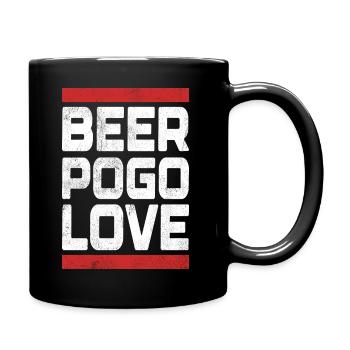 Beer Pogo Love - Full Colour Mug - black - Right