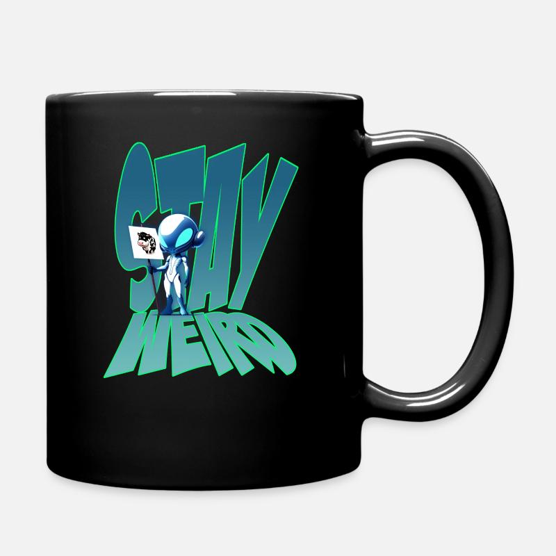 stay weird - Full Colour Mug - black