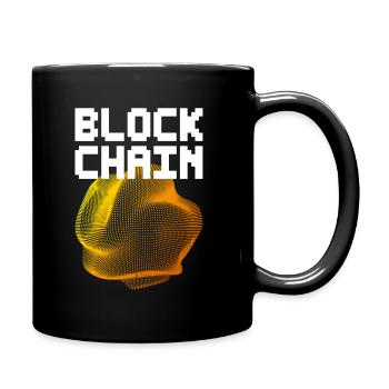 Blockchain - Tasse einfarbig - Schwarz - Rechts