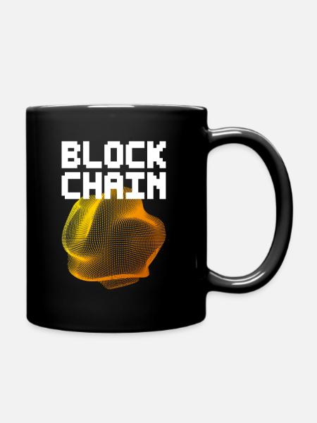 Blockchain - Tasse einfarbig - Schwarz