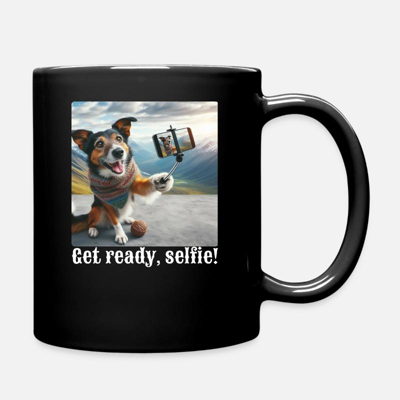 Prépare-toi, selfie-3 - Mug uni - noir