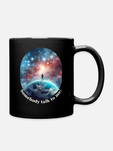 Que quelqu’un me parle - Mug uni - noir