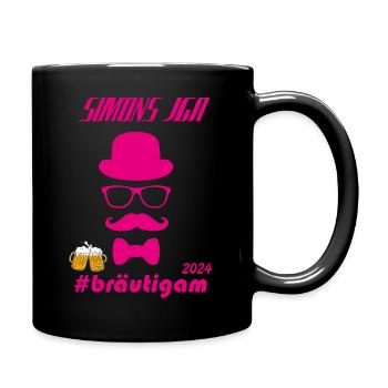 Simon JGA Pink - Tasse einfarbig - Schwarz - Rechts