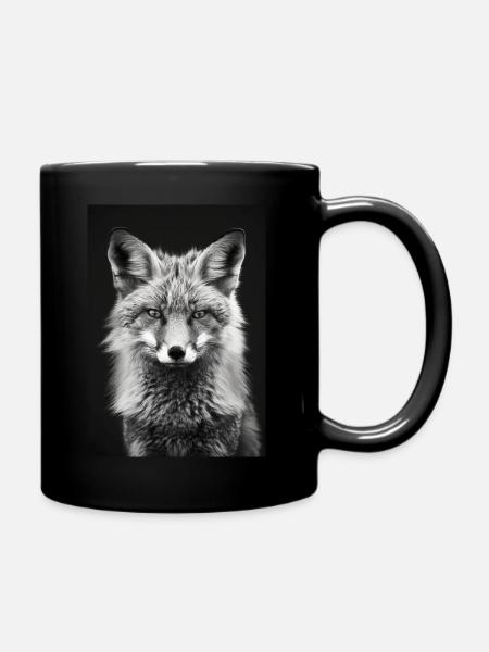 Renard - Mug uni - noir
