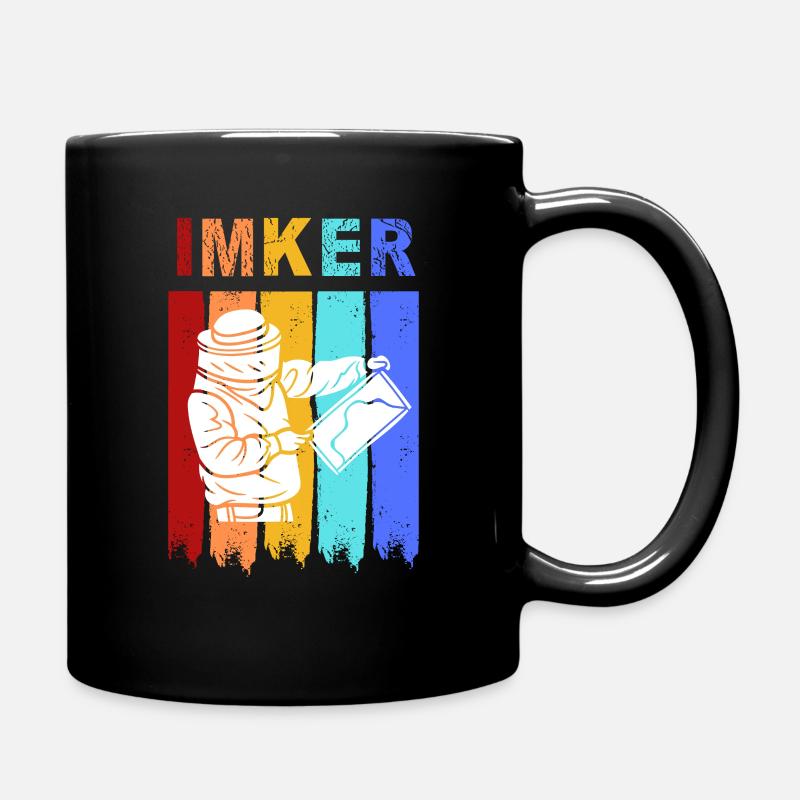 Der Imker an ihrer Seite - Tasse einfarbig - Schwarz