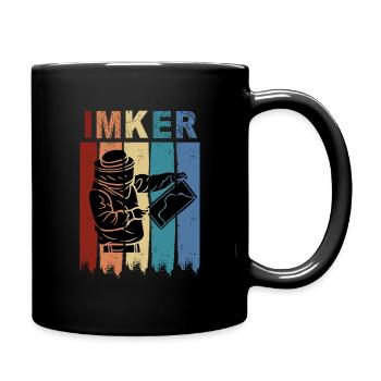 Der Mann der Imkerin - Tasse einfarbig - Schwarz - Rechts