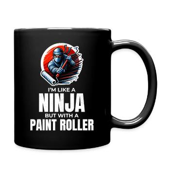 Hausmaler Ninja Malerei Innenarchitekt - Tasse einfarbig - Schwarz - Rechts