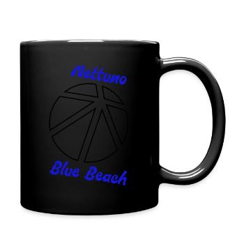 Nettuno Blue Beach Strand - Tasse einfarbig - Schwarz - Rechts